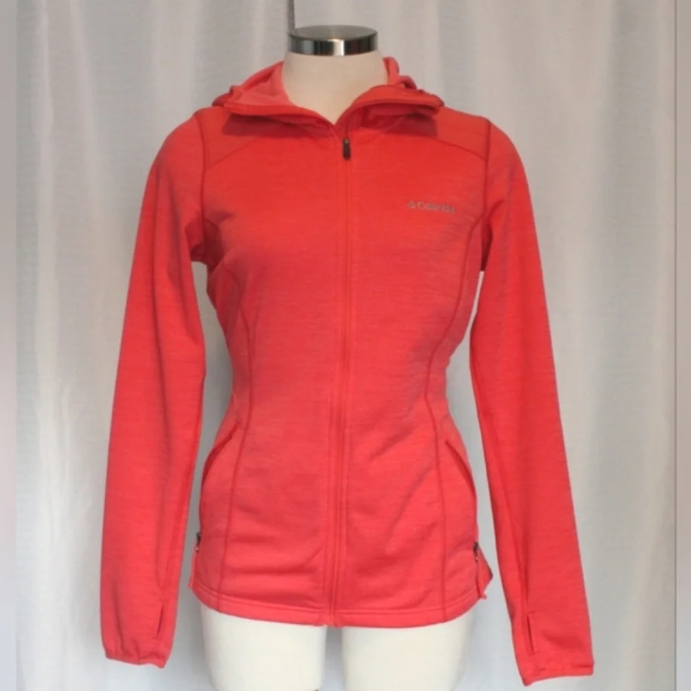 Columbia Women’s Bright Pink Fleece Hoodie – Full Zip, XS - Picture 1 of 10